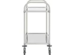 vidaXL 2-Stufiger Servierwagen 95 x 45 x 83,5 cm Edelstahl< Servierwagen