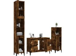 Einhebelmischer<vidaXL 3-tlg. Badmöbel-Set Räuchereiche Holzwerkstoff Modell 9