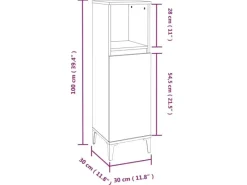 Einhebelmischer<vidaXL 3-tlg. Badmöbel-Set Räuchereiche Holzwerkstoff Modell 9