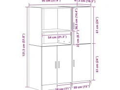 Küchenschränke<vidaXL 2-Tlg Küchenschrank-Set Holzwerkstoff 3324142