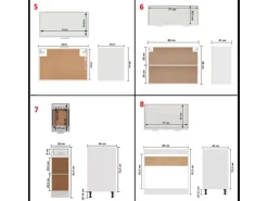 New vidaXL 11-tlg Küchenzeile Weiß Holzwerkstoff Modell 2