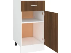 Hot vidaXL Unterschrank mit Schublade Braun Eichen-Optik 40x46x81,5 cm