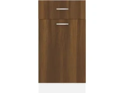 Hot vidaXL Unterschrank mit Schublade Braun Eichen-Optik 40x46x81,5 cm