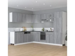 New vidaXL Unterschrank mit Schublade Grau Sonoma 60x46x81,5 cm