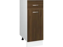 Best vidaXL Unterschrank mit Schublade Braun Eichen-Optik 30x46x81,5 cm