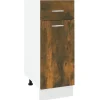 vidaXL Unterschrank mit Schublade Räuchereiche 30x46x81,5 cm< Küchenschränke