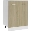 vidaXL Unterschrank Sonoma-Eiche 60x46x81,5 cm Holzwerkstoff Modell 1< Küchenschränke