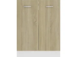 vidaXL Unterschrank Sonoma-Eiche 60x46x81,5 cm Holzwerkstoff Modell 1< Küchenschränke