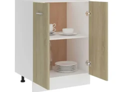 vidaXL Unterschrank Sonoma-Eiche 60x46x81,5 cm Holzwerkstoff Modell 1< Küchenschränke