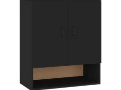 Küchenschränke<vidaXL Wandschrank Schwarz 60x31x70 cm Holzwerkstoff Modell 2