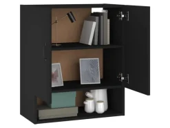 Küchenschränke<vidaXL Wandschrank Schwarz 60x31x70 cm Holzwerkstoff Modell 2