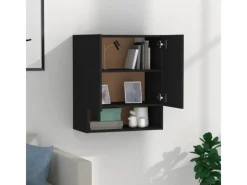 Küchenschränke<vidaXL Wandschrank Schwarz 60x31x70 cm Holzwerkstoff Modell 2