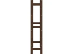 vidaXL Weinregal für 56 Flaschen Braun Massivholz Kiefer