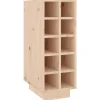 Küchenregale<vidaXL Weinregal 23x34x61 cm Massivholz Kiefer