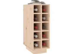 Küchenregale<vidaXL Weinregal 23x34x61 cm Massivholz Kiefer