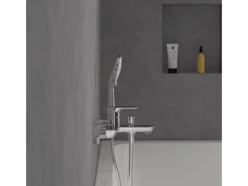 Villeroy & Boch Einhebelmischer<Einhebel-Badewannenarmatur O.novo in Chrom
