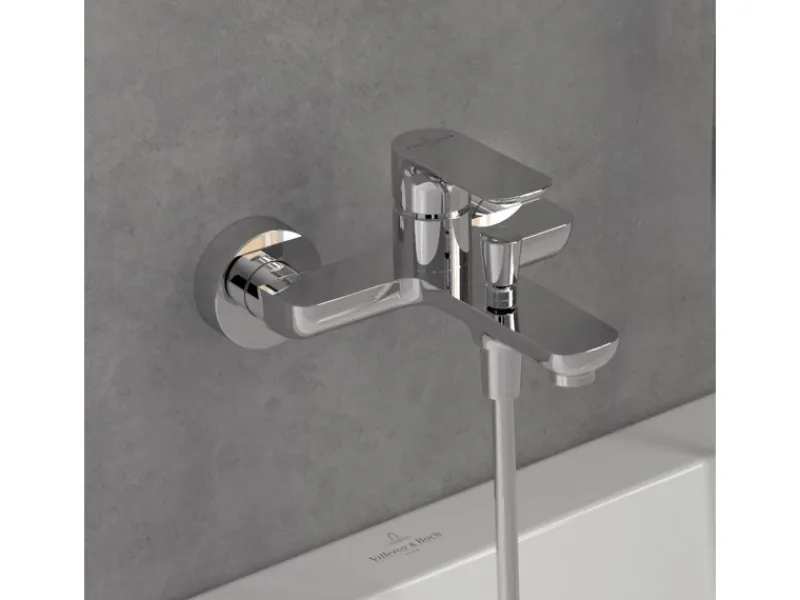 Villeroy & Boch Einhebelmischer<Einhebel-Badewannenarmatur O.novo in Chrom