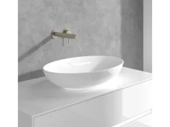 Hot Villeroy & Boch Einhebel-Waschtischauslauf-Set Loop & Friends in Brushed Nickel Matt