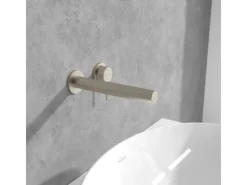Hot Villeroy & Boch Einhebel-Waschtischauslauf-Set Loop & Friends in Brushed Nickel Matt