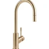 Clearance Villeroy & Boch Küchenarmatur Umbrella Flex Hochdruck-Armatur mit Ausziehbarer Brause Wassersparend Gold