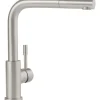 Villeroy & Boch Einhebelmischer<Küchenarmatur Steel Shower Hochdruck-Armatur Ausziehbare Brause Wassersparend Edelstahl Massiv