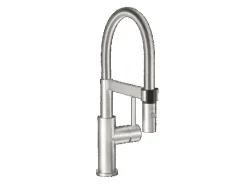 Villeroy & Boch Küchenarmatur Steel Expert Compact Hochdruck Armatur Umschaltfunktion Wassersparend Edelstahl Massiv< Einhebelmischer