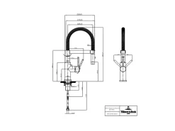 Villeroy & Boch Küchenarmatur Steel Expert Compact Hochdruck Armatur Umschaltfunktion Wassersparend Edelstahl Massiv< Einhebelmischer