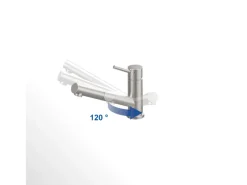 Villeroy & Boch Küchenarmatur Como Shower Hochdruck-Armatur Ausziehbare Brause Wassersparend Edelstahl Massiv< Einhebelmischer