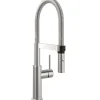 Villeroy & Boch Küchenarmatur Steel Expert 2-0 Hochdruck Armatur Umschaltfunktion Wassersparend Edelstahl Massiv< Einhebelmischer