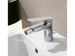 Discount Villeroy & Boch Oasis Bidetarmatur Einhebelmischer mit Zugstange Keramikkartusche Wassersparend Auslaufhöhe 73mm Chrom