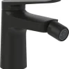 Villeroy & Boch Oasis Einhebel-Bidetarmatur mit Zugstange Keramikkartusch Wassersparend Auslaufhöhe 73mm Rund Matt Black< Einhebelmischer