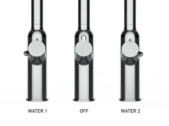 VIZIO 4 Wege Wasserhahn Küchenarmatur BOD mit 360° Schwenkbarem Auslauf Abnehmbare 2 Strahl Handbrause Schwarz Matt   Rot< Einhebelmischer