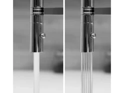 VIZIO 4 Wege Wasserhahn Küchenarmatur BOD mit 360° Schwenkbarem Auslauf Abnehmbare 2 Strahl Handbrause Schwarz Matt   Rot< Einhebelmischer