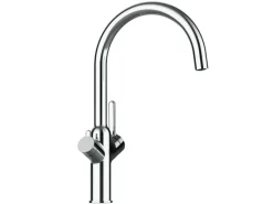 Einhebelmischer<VIZIO 3 Wege Wasserhahn Küchenarmatur BOD mit 360° Schwenkbarem U Auslauf Verchromt
