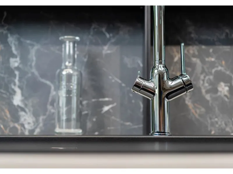 Einhebelmischer<VIZIO 3 Wege Wasserhahn Küchenarmatur BOD mit 360° Schwenkbarem U Auslauf Verchromt