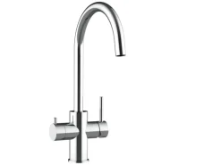 Discount VIZIO 5 Wege Wasserhahn Küchenarmatur Edelstahl Massiv mit 360° Schwenkbarem U Auslauf Hochglanz Poliert