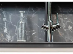Best VIZIO 3 Wege Wasserhahn Küchenarmatur BOD mit 360° Schwenkbarem Auslauf Abnehmbare 2 Strahl Handbrause Verchromt   Schwarz
