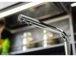 VIZIO 4 Wege Wasserhahn Küchenarmatur FC mit 360° Schwenkbarem L Auslauf Verchromt< Einhebelmischer