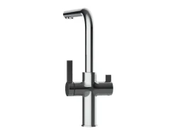 VIZIO 4 Wege Wasserhahn Küchenarmatur FC mit 360° Schwenkbarem L Auslauf Verchromt< Einhebelmischer