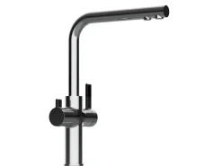 VIZIO 4 Wege Wasserhahn Küchenarmatur FC mit 360° Schwenkbarem L Auslauf Verchromt< Einhebelmischer