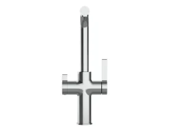 VIZIO 4 Wege Wasserhahn Küchenarmatur FC mit 360° Schwenkbarem L Auslauf Verchromt< Einhebelmischer