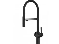 Best VIZIO 3 Wege Wasserhahn Küchenarmatur BOD mit 360° Schwenkbarem Auslauf Abnehmbare 2 Strahl Handbrause Schwarz Matt   Schwarz