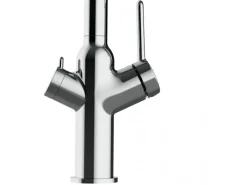 New VIZIO 4 Wege Wasserhahn Küchenarmatur BOD mit 360° Schwenkbarem Auslauf Abnehmbare 2 Strahl Handbrause Verchromt   Gelb