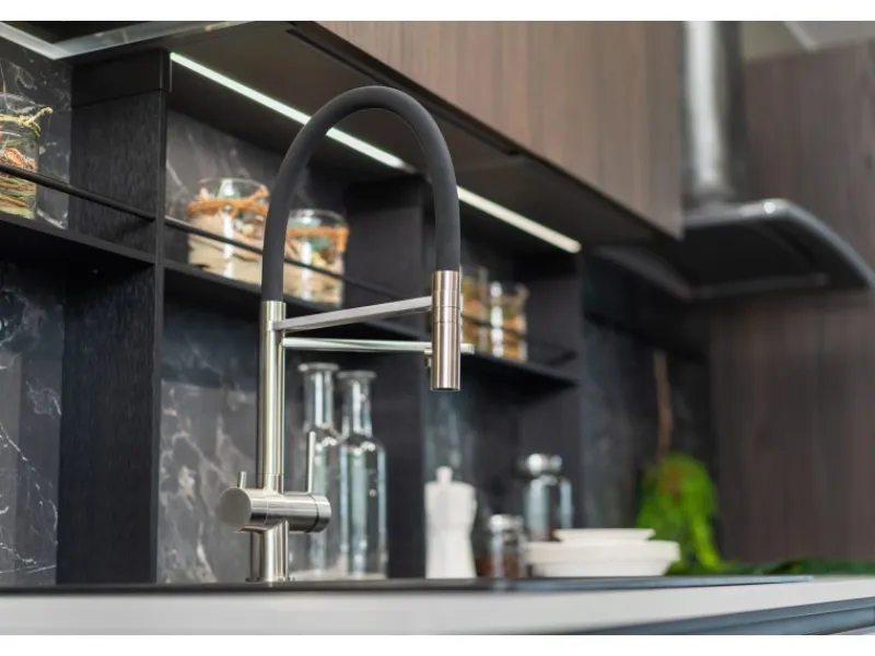 Discount VIZIO 3 Wege Wasserhahn Küchenarmatur Edelstahl Massiv mit 360° Schwenkbarem Auslauf Abnehmbare 2 Strahl Handbrause Gebürstet Blau