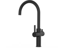 Outlet VIZIO 4 Wege Wasserhahn Küchenarmatur FC mit 360° Schwenkbarem U Auslauf Schwarz Matt
