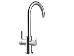 Einhebelmischer<VIZIO 3 Wege Wasserhahn Küchenarmatur FL mit 360° Schwenkbarem U Auslauf