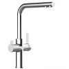 Sale VIZIO 3 Wege Wasserhahn Küchenarmatur FC mit 360° Schwenkbarem L Auslauf Verchromt