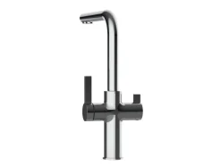 Sale VIZIO 3 Wege Wasserhahn Küchenarmatur FC mit 360° Schwenkbarem L Auslauf Verchromt