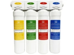 VIZIO Trinkwasserfilter Wasserfilter system Hauswasserfilter 4 stadien Filtersystem   für 1 Jahr Trinkwasser< Einhebelmischer