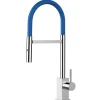 Discount VIZIO Wasserhahn Küchenarmatur QU mit 360° Schwenkbarem Auslauf Abnehmbare 2 Strahl Handbrause Verchromt   Blau